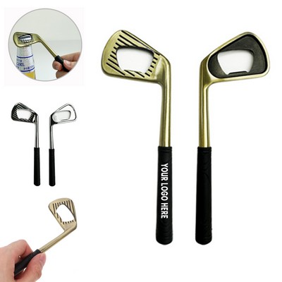 Golf Club Shaped Metal Bottle Opener