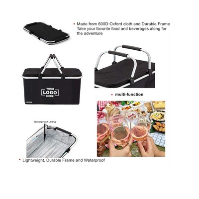 Picnic ice pack, heat insulation and preservation outdoor folding camping bag