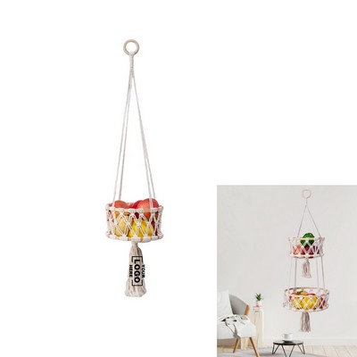 Bohemian Macrame Hanging Basket