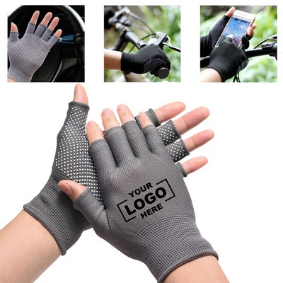 Breathable Fingerless Work Gloves With Non Slip Grip For Sport