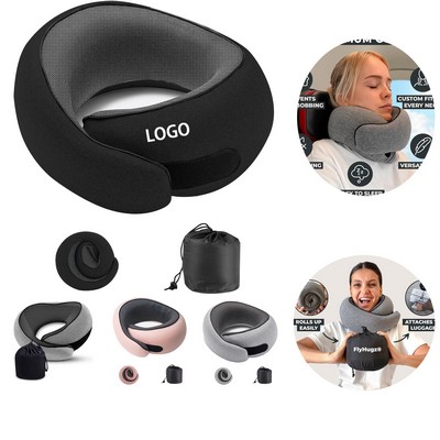 Memory Foam Travel Neck Pillow Airplane Car