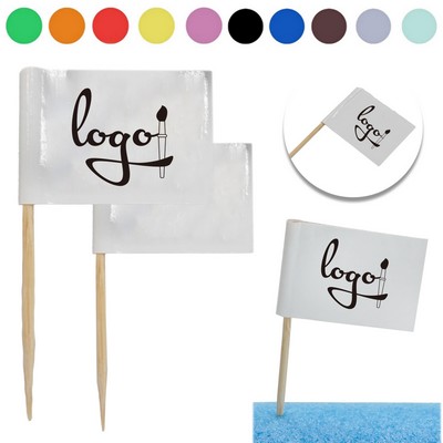 MOQ500 Creative Universal Toothpick Flags Assorted Designs