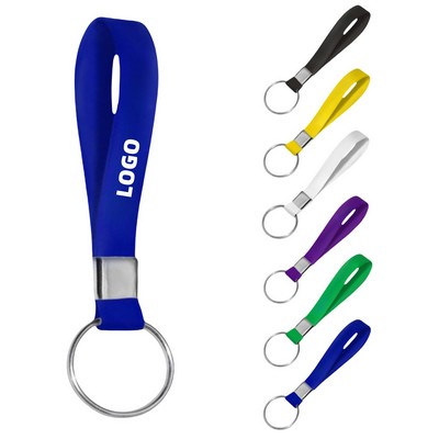 Soft Rubber Wrist Strap Key Chain