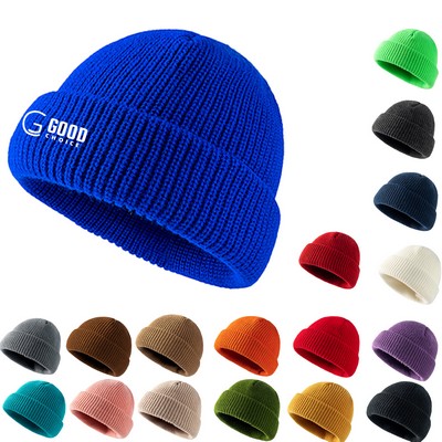 Melon Skin Warm Knitted Hat