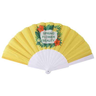 Full Color Fabric Folding Fan
