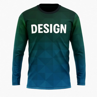 160G Brushed Milk Silk Long Sleeve T-Shirt Sublimated Unisex