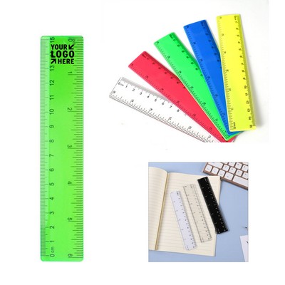 Transparent Plastic Ruler 6"
