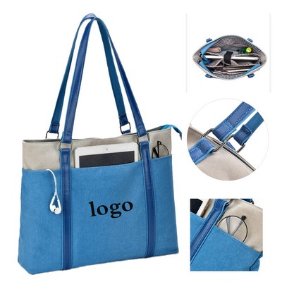 Retro Canvas Tote Bag