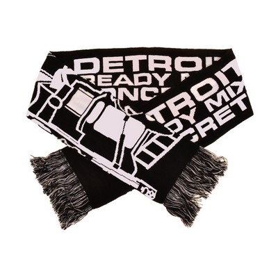 Jacquard Stadium Scarves - 100% Acrylic, 2 Colors