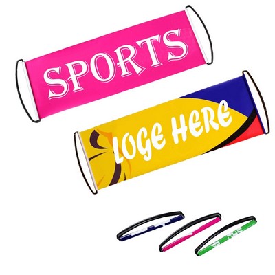 Hand Held Retractable Scrolling Banner