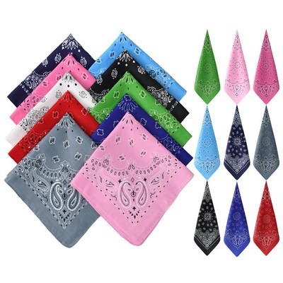 Multi-functional Bandanna Square Cotton Scarf