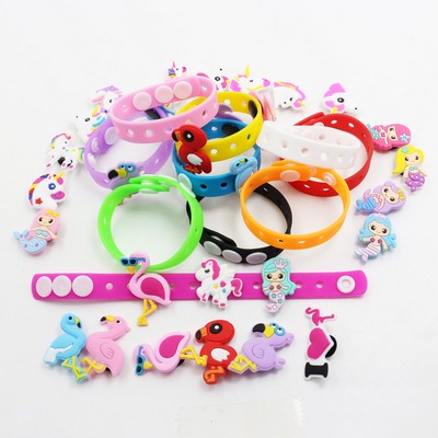 Custom Silicone Shoe Charms Wristband