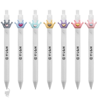 Click Activated Pen With Crown