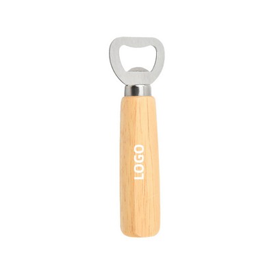 Wooden Handled Beer Bottle Opener