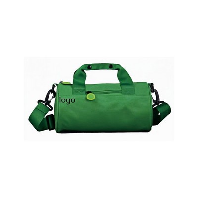 Cylindrical Travel Duffel Bag for Gym and Weekend Trips in Durable Oxford Fabric