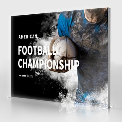 10' SEG Backlit Fabric Display Double sided