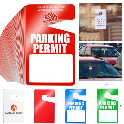 Parking Permit Hanging Tag(5" x 3")