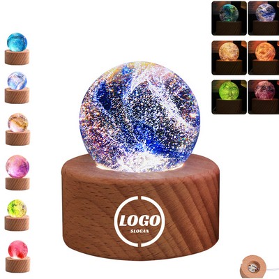 Galaxy Crystal Ball Night Light