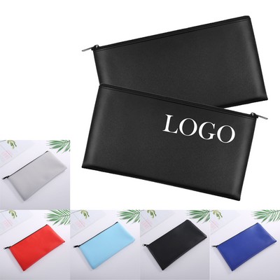 Synthetic Leather Bank Envelope/Pouch