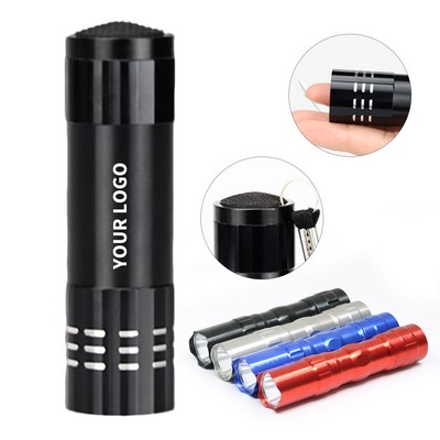 Aluminum Alloy Nine LED Flashlight With White Light