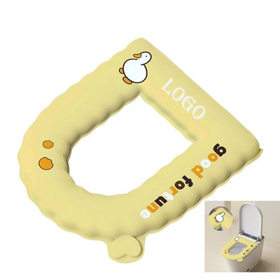 Cartoon Pattern Thicker Bathroom Toilet Seat Pad