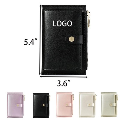 Pearl Laser PU Leather Ladies Coin Purse