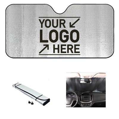 Accordion Fold Mylar Front Car Windshield Cover Sunshade