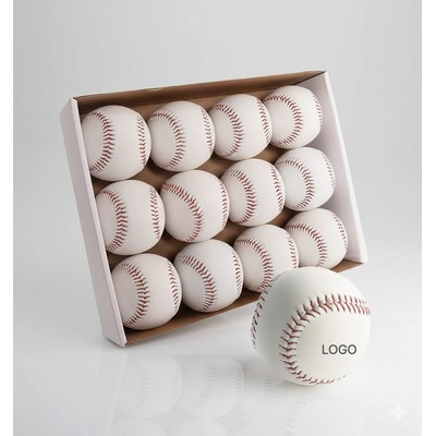 9" PVC Cork Core Baseball Training Ball Soft Type Practice Competition Ball