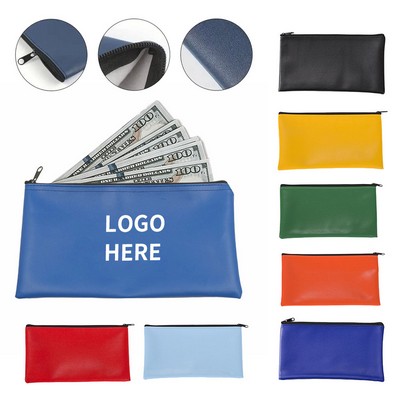 Secure Zippered Cash Transport Bag