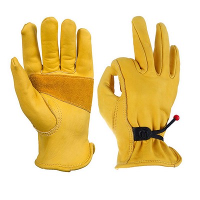 Goatskin Leather Work Gloves
