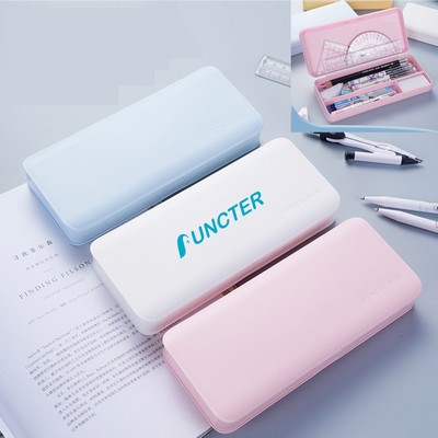 Plastic Pencil Case with Snap-Tight Lid