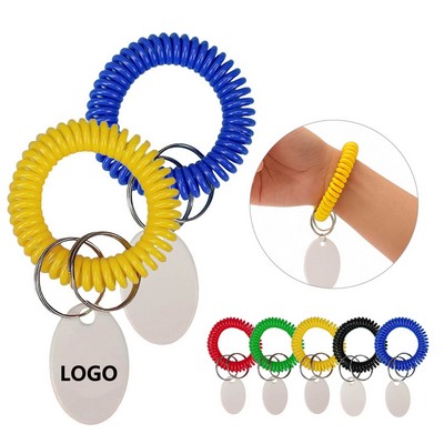 EVA Bracelet Wrist Coil w/Tag Keyring