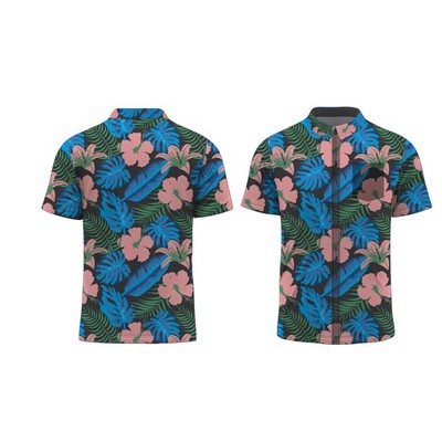 Small Batch Fully Sublimated Full Button polo