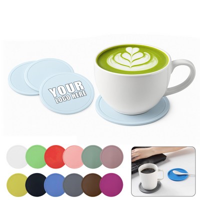 Round Silicone Coasters