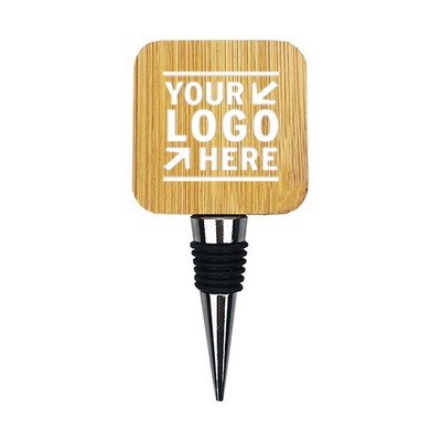 Creative Magnetic Bamboo Beer Bottle Opener with Wine Stopper