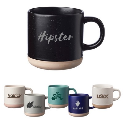 11 Oz. Cozy Speckled Ceramic Beverage Mug.