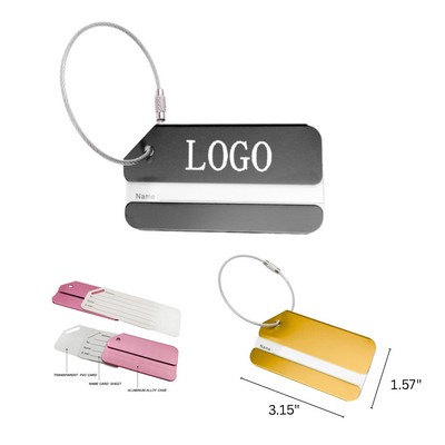 Durable Aluminum Airplane Tags