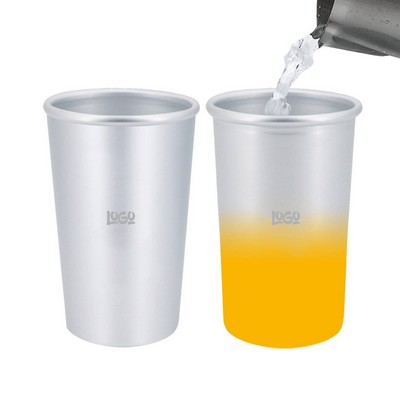 18 Oz Temperature Sensitive Color-Changing Aluminum Cup