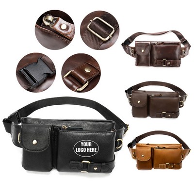 Men's Genuine Leather Waist Bag