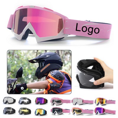 Dirt Bike ATV Riding Off-Road Ski Anti-Fog Motorcycle Goggles
