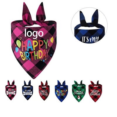 Cotton Triangle Pet Bandana