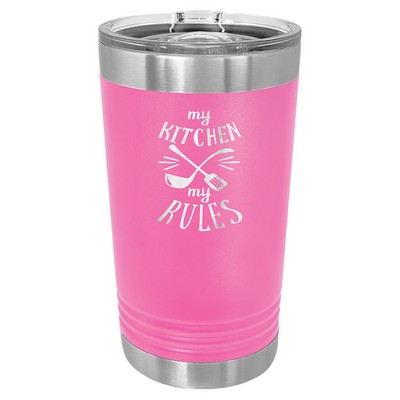Pink Polar Camel 16 oz Pint Vacuum Insulated Tumbler with Slider Lid - Laser Engraved