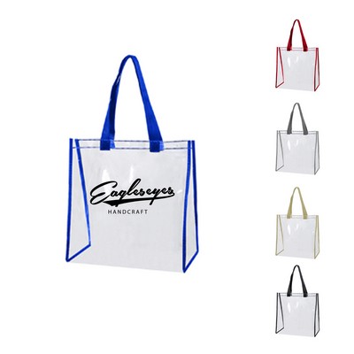 Clear Vinyl Stadium Tote Bag