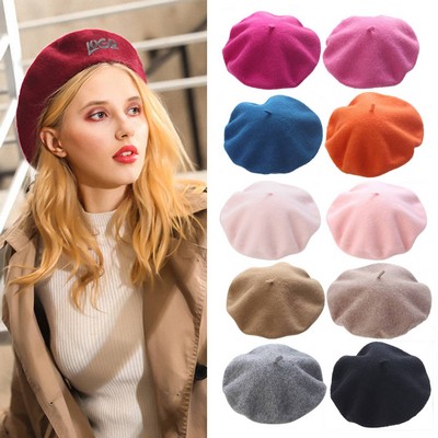 Women Nylon Colourful Berets