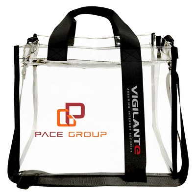 Clear Stadium Cross Body Tote Bag