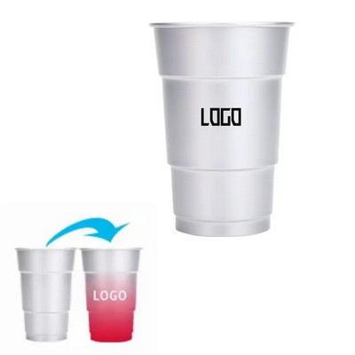 16 OZ Magic Reusable Temperature Sensitive Aluminum Cup