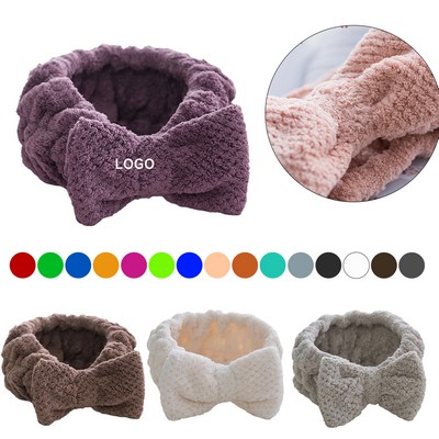 Makeup And Shower Bow Tie Headbands