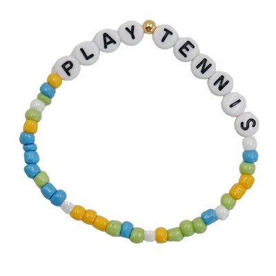 Custom Alphabet Beads Bohemian Stackable Bead Bracelet