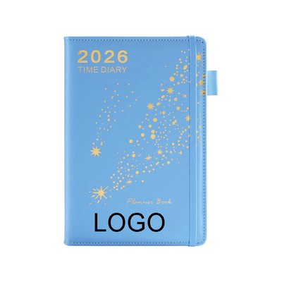 Starry Sky Series Daily Planner Of 2026 W/ Pen Holder