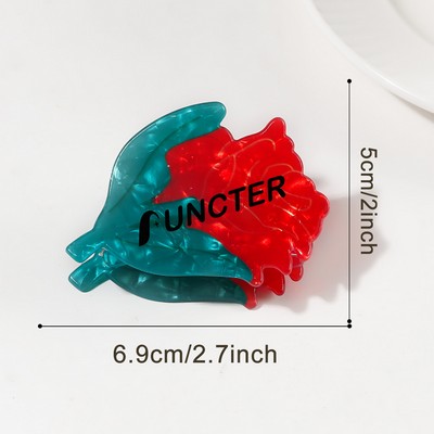 2.7" L Flower Shape Claw Clip for Women